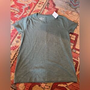 J. Crew Olive Girlfriend Tee